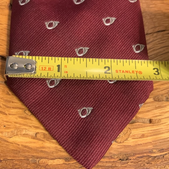 70’s VINTAGE FRENCH HORN SYMPHONY ORCHESTRA NECKTIE - Picture 9 of 12